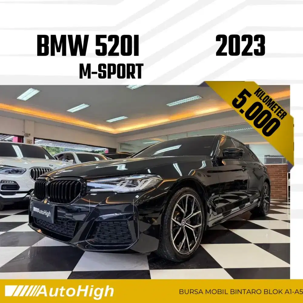 DP10% [Km5.000] 520i M-Sport 2023 Black / 530i Reg 2022 #AUTOHIGH