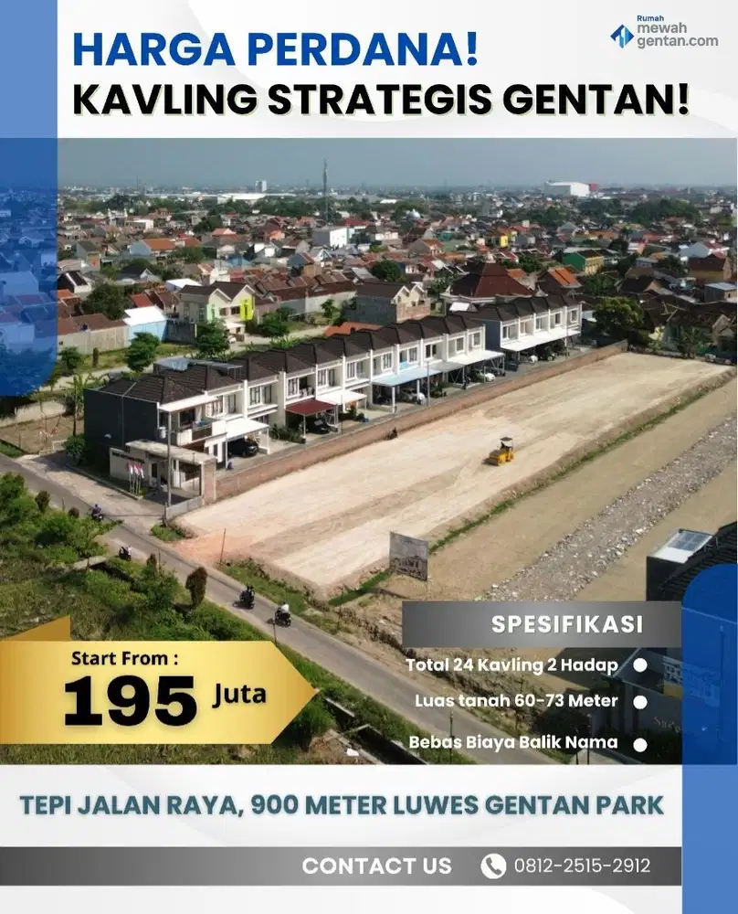 Kavling Murah Gentan Solo Strategis