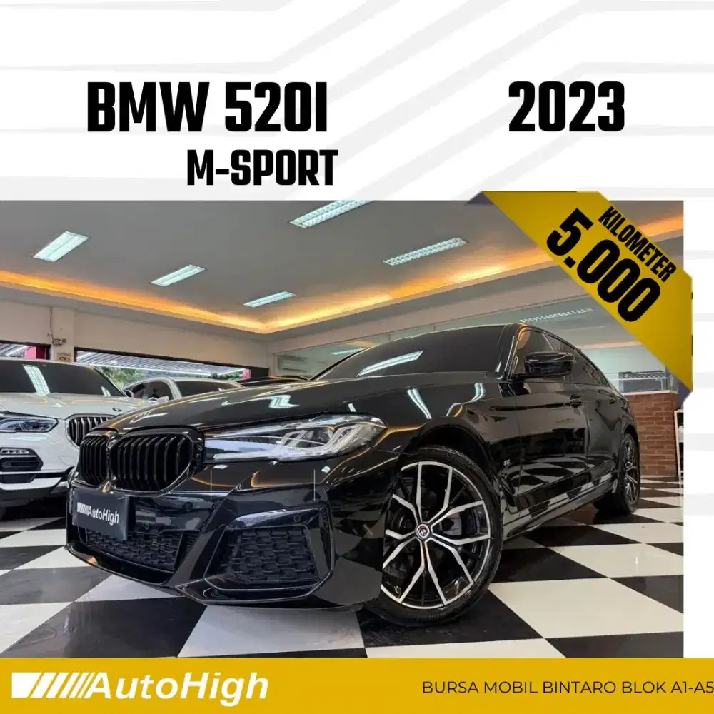 DP10% [Km5.000] 520i M-Sport 2023 Black / 530i Reg 2022 #AUTOHIGH