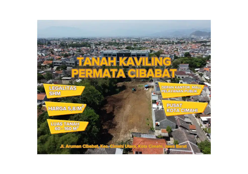 Tanah Kavling lokasi strategis depan kantor MPP Cimahi