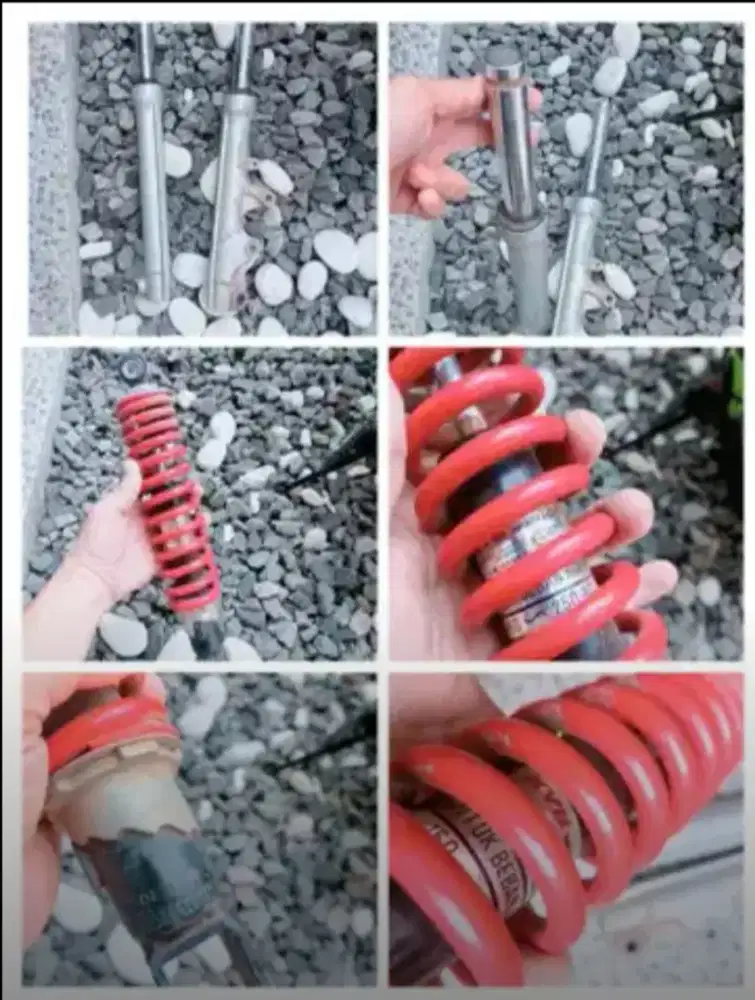 EX MIO - SHOCK DEPAN FINO - ORI dan SHOCK belakang ORI KYB