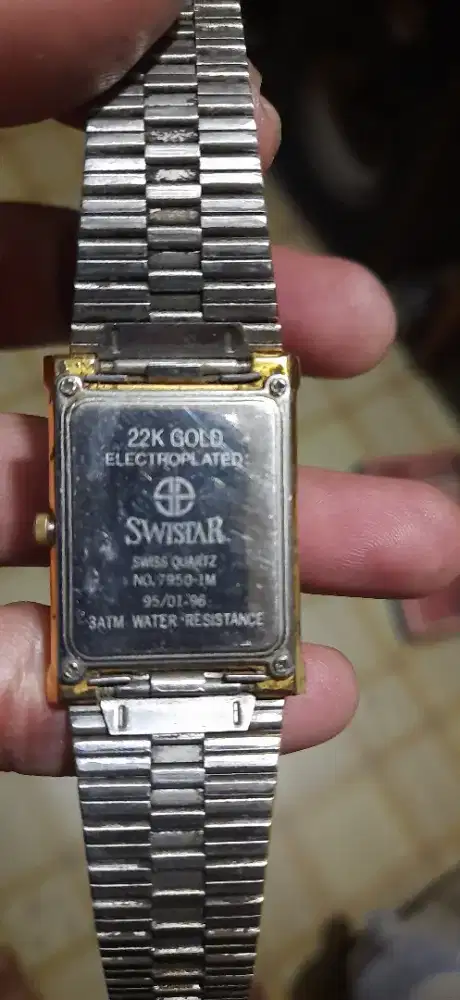 Jam tangan Pria, Gold Plated 22K Swistar
