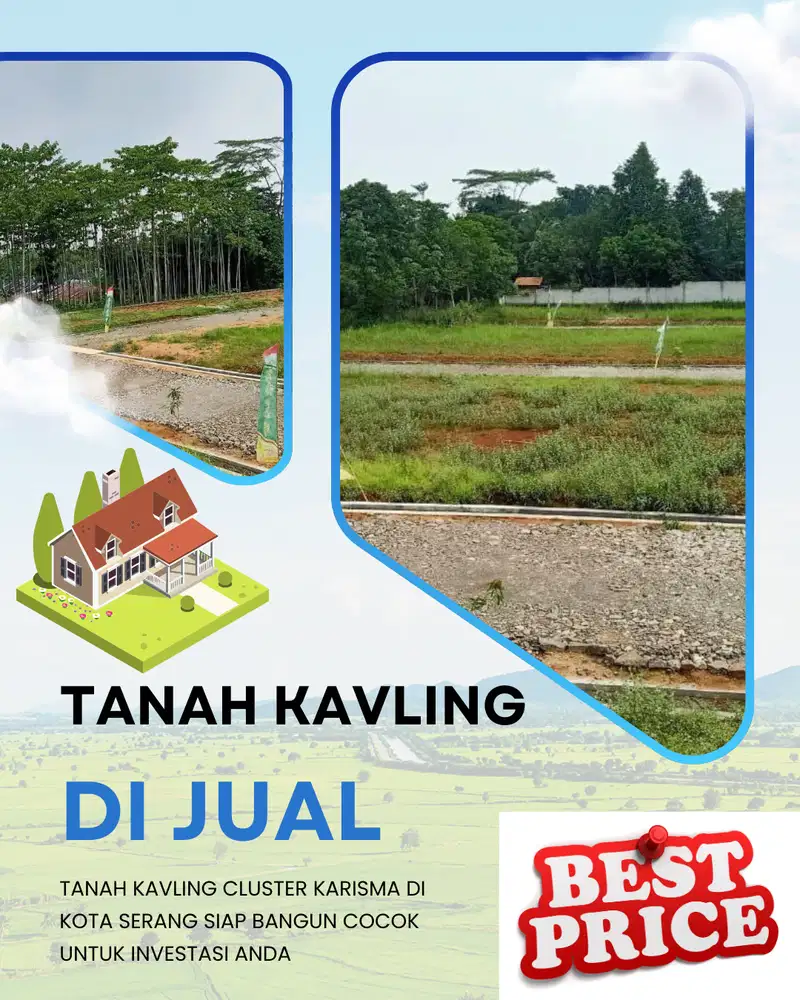 TANAH KAVLING TURUN HARGA DI KOTA SERANG LINGKUNGAN AMAN NYAMAN