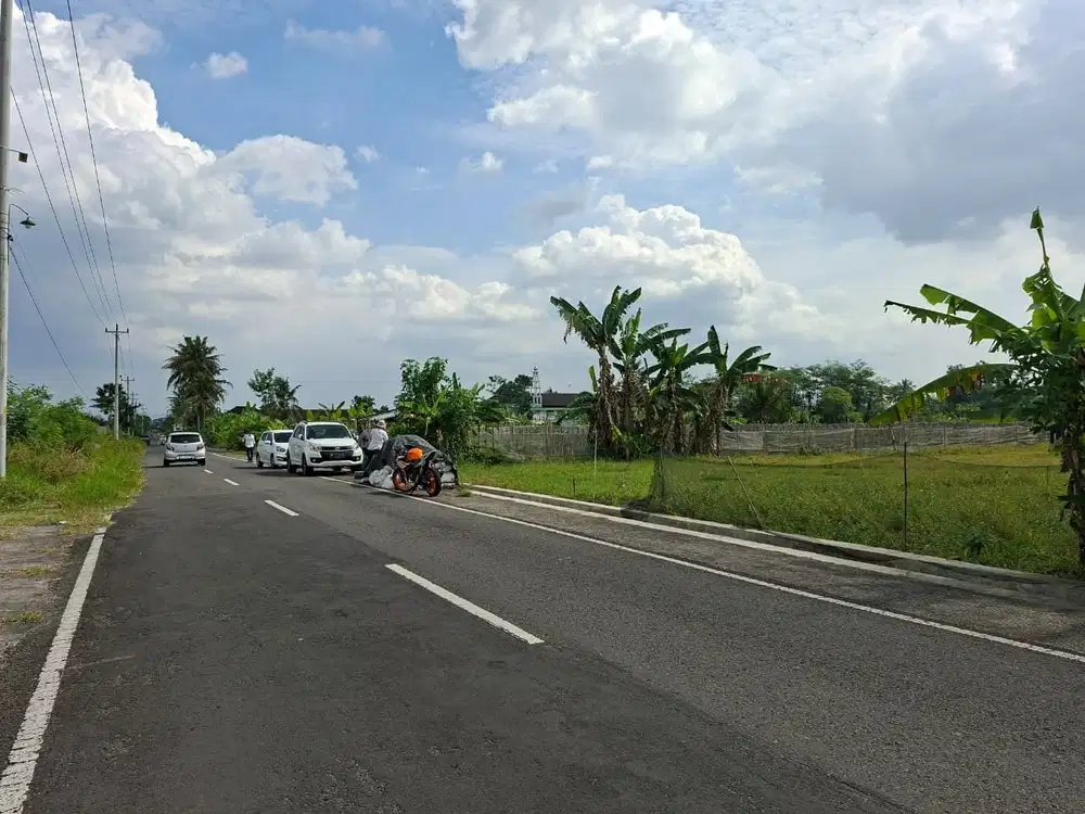 Tanah Jogja Tepi Jalan Aspal Area Pakem, Cocok untuk Kost dan Hunian