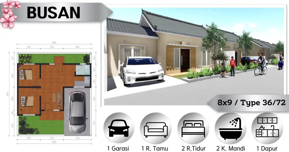 Rumah Murah, Angsuran 1Jt-an, Sukodono, Sidorajo - Casa Regency