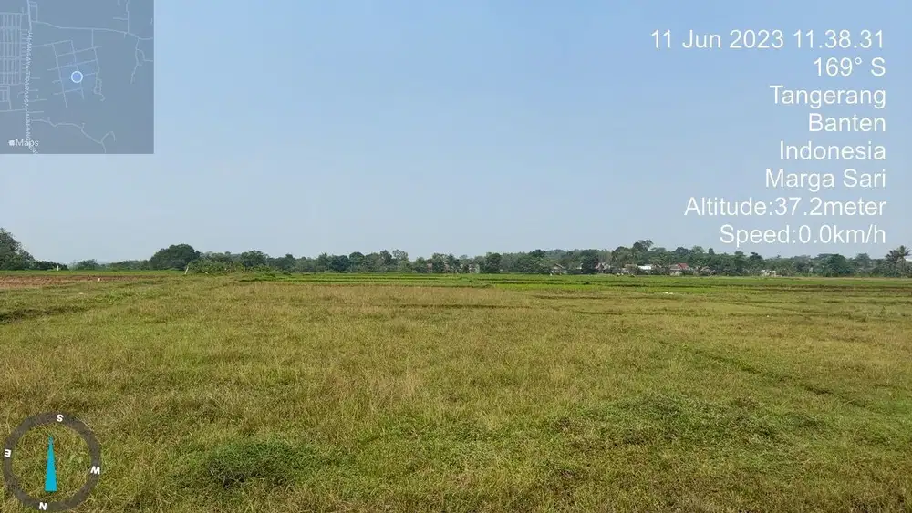 Dijual tanah margasari tigaraksa tangerang 3200m
