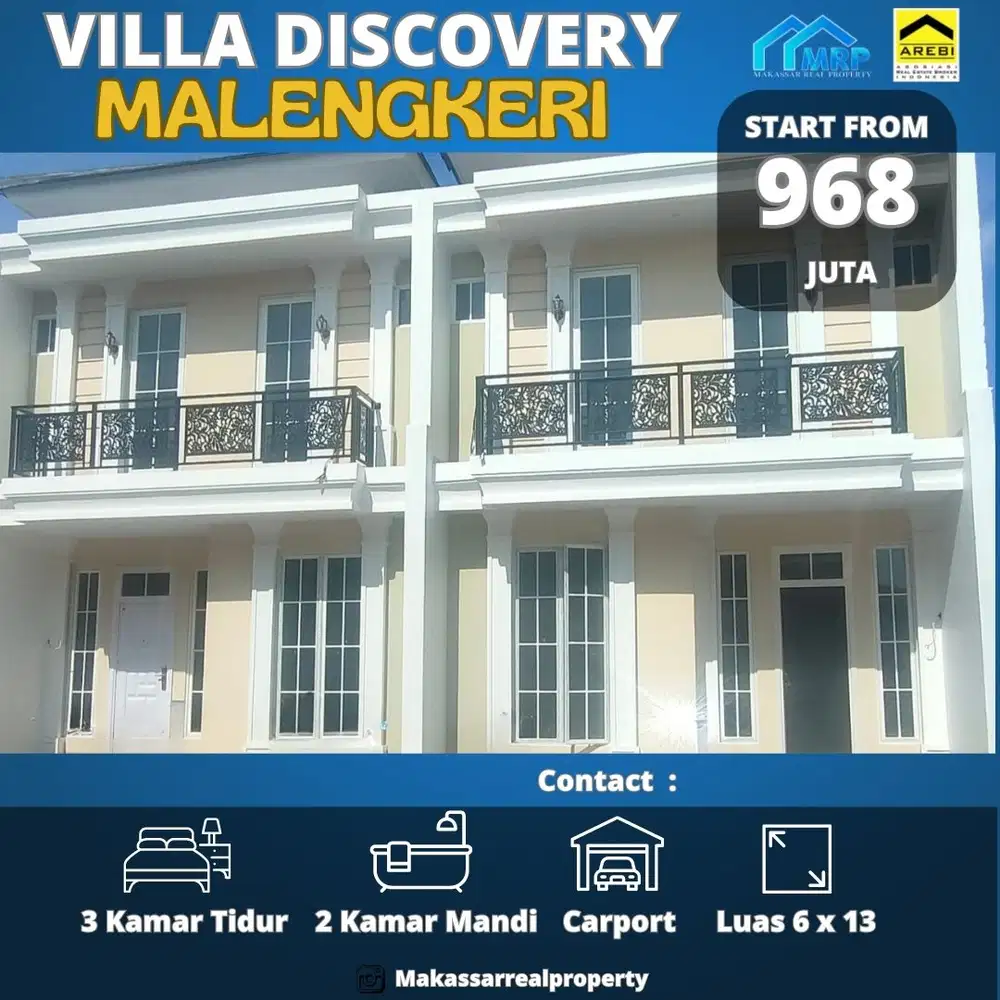 Rumah Mewah 2 Lantai Siap Huni di Pusat Kota Makassar