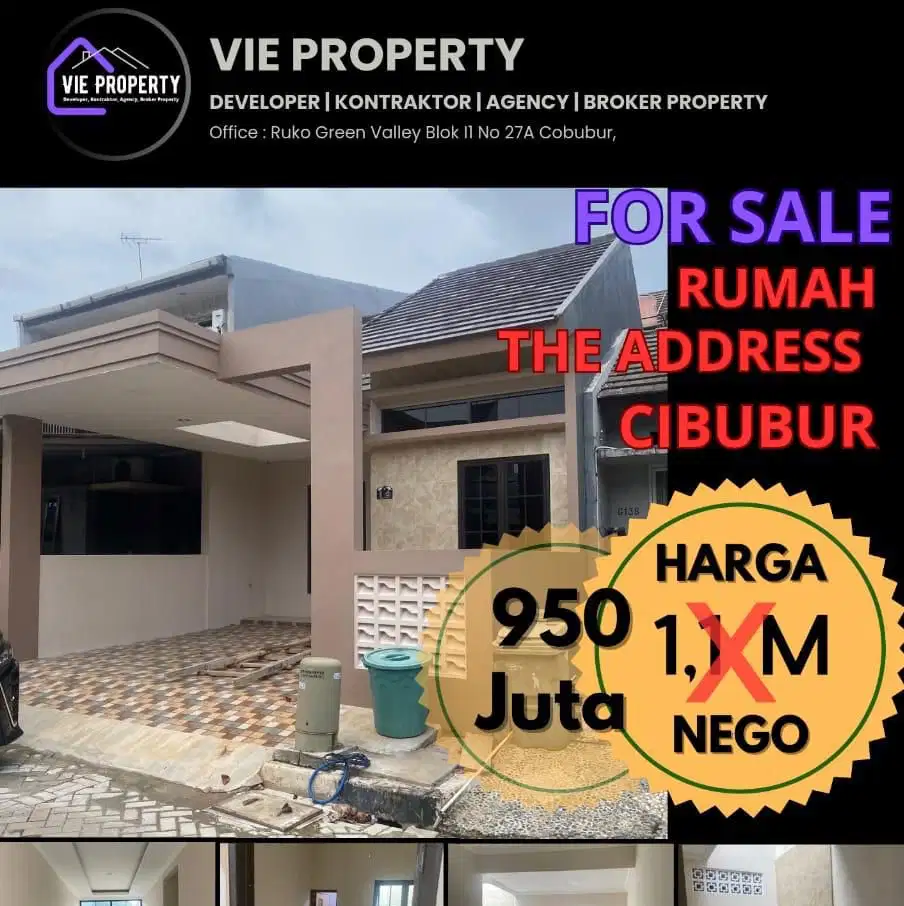 Siap Huni Rumah di The Address Cibubur Baru Renovasi
