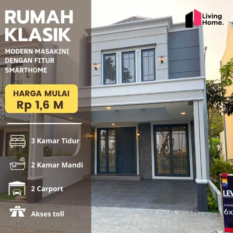 EVAILABLE RUMAH SIAP HUNI DI GRANDWISATA KOTA MANDIRI