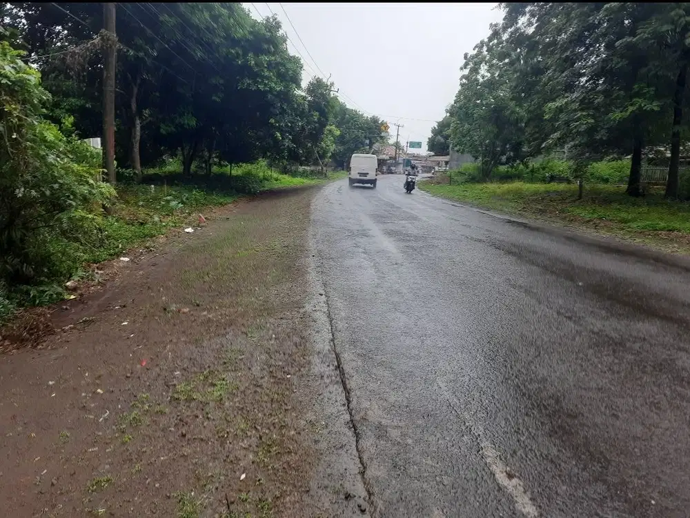 Dijual tanah kebun 3500 m2 pinggir jalan raya Subang Indramayu