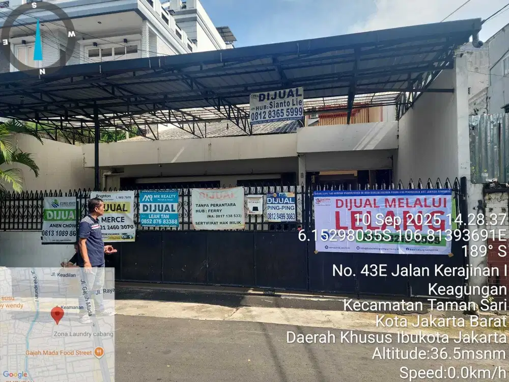 Di lelang Rumah ex garment, tamansari jakarta brt