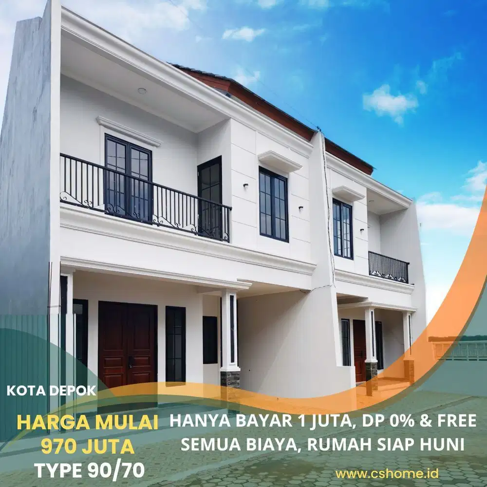 Dijual Rumah Mewah 2 Lantai Modal Booking 1 Juta Langsung Akad & Huni