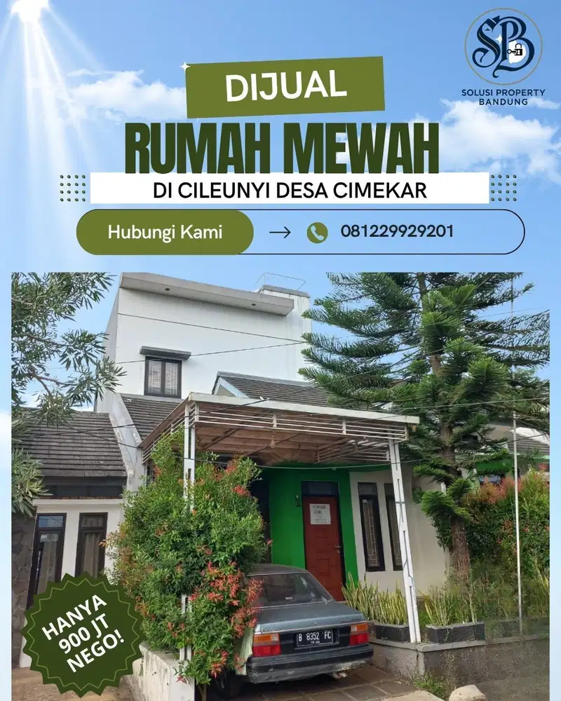 Rumah Dkt tol cileunyi, ipdn jatonangor, dan griya cinunuk bandung.