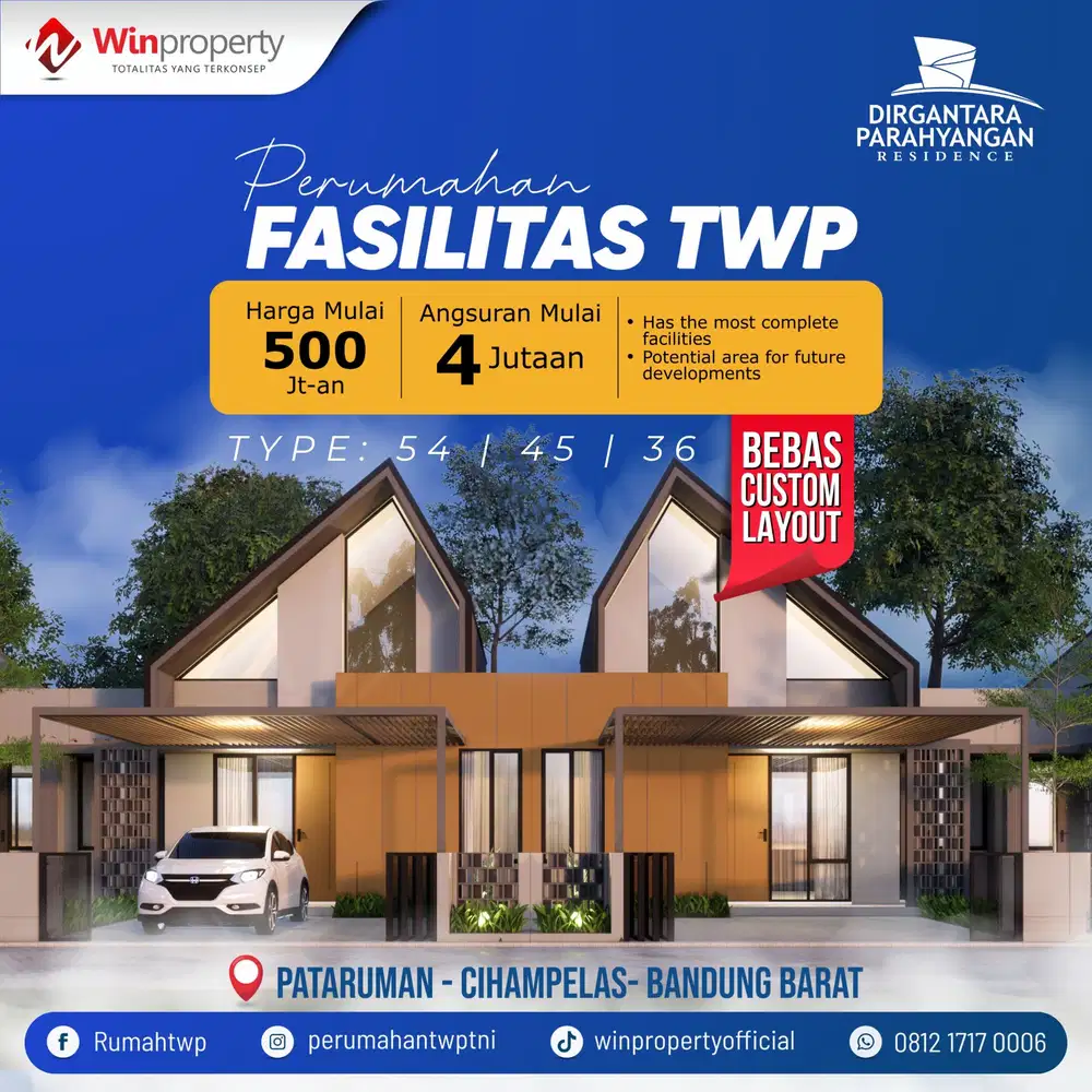 RUMAH TWP TNI AU DI BANDUNG