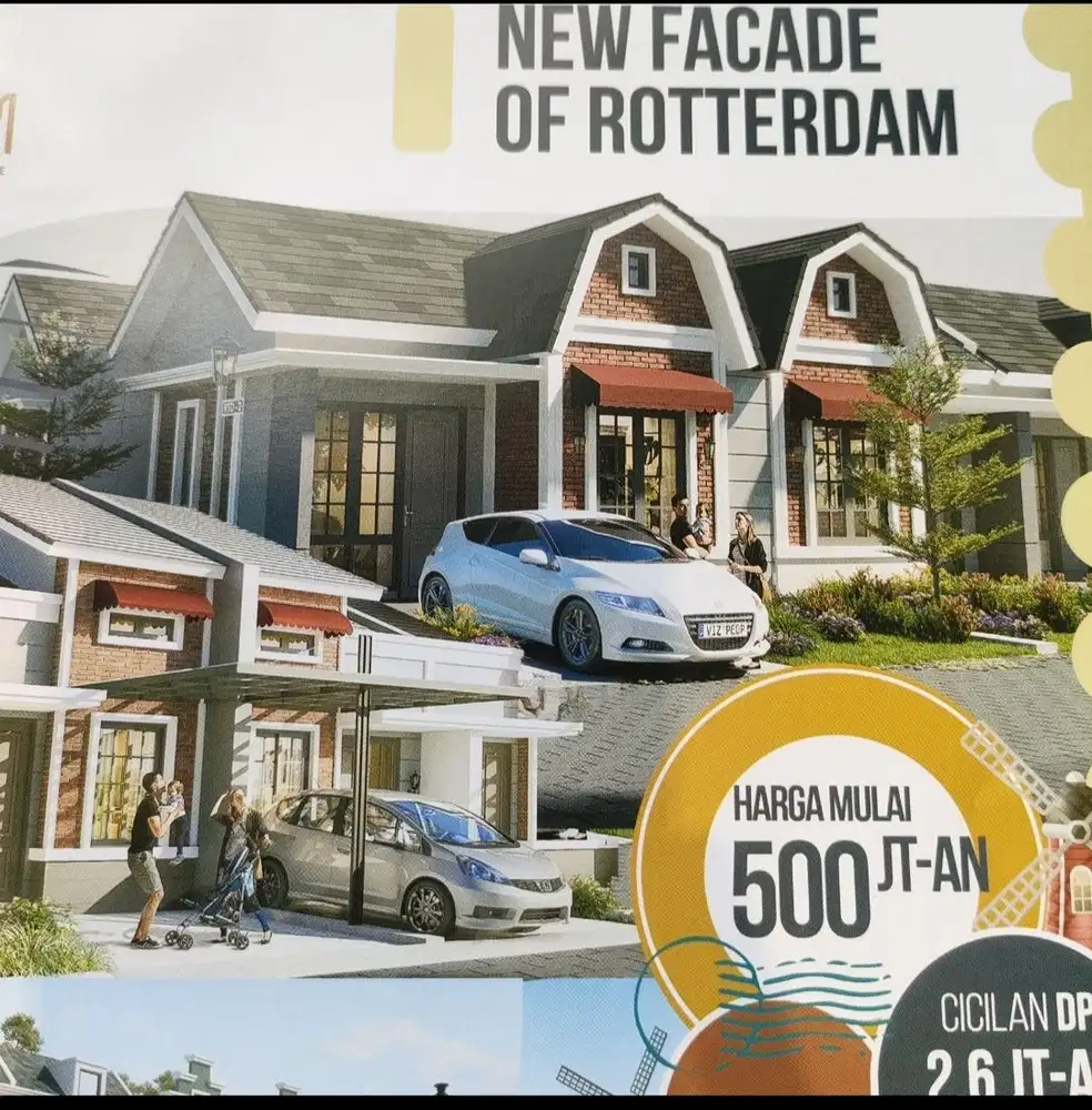 Jual rumah 1 Lantai DP 2.5 jtan perbulan Kota sutera grand batavia