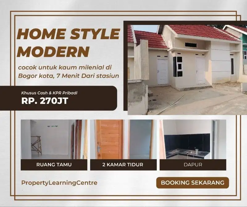 Investasikan Rumah Termurah Di Bogor Kota 7 Menit dari stasiun kereta