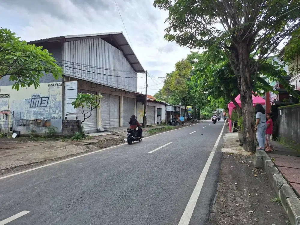 TANAH 733M2 PNGGIR JALAN UTAMA 1,5KM DARI LAPANGAN RENON DENPASAR BALI