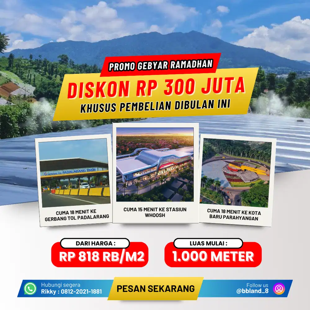 Tanah murah dan strategis diBandung