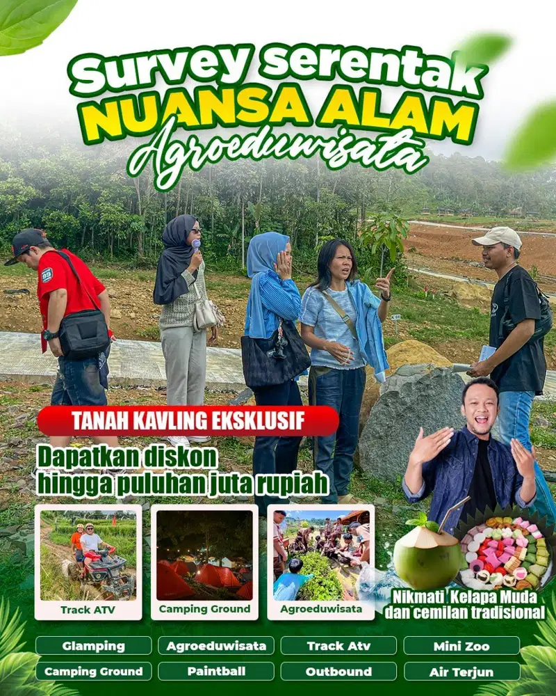 Wisata di lojasi tanah sendiri hanya di Nuansa alam agroeduwusata