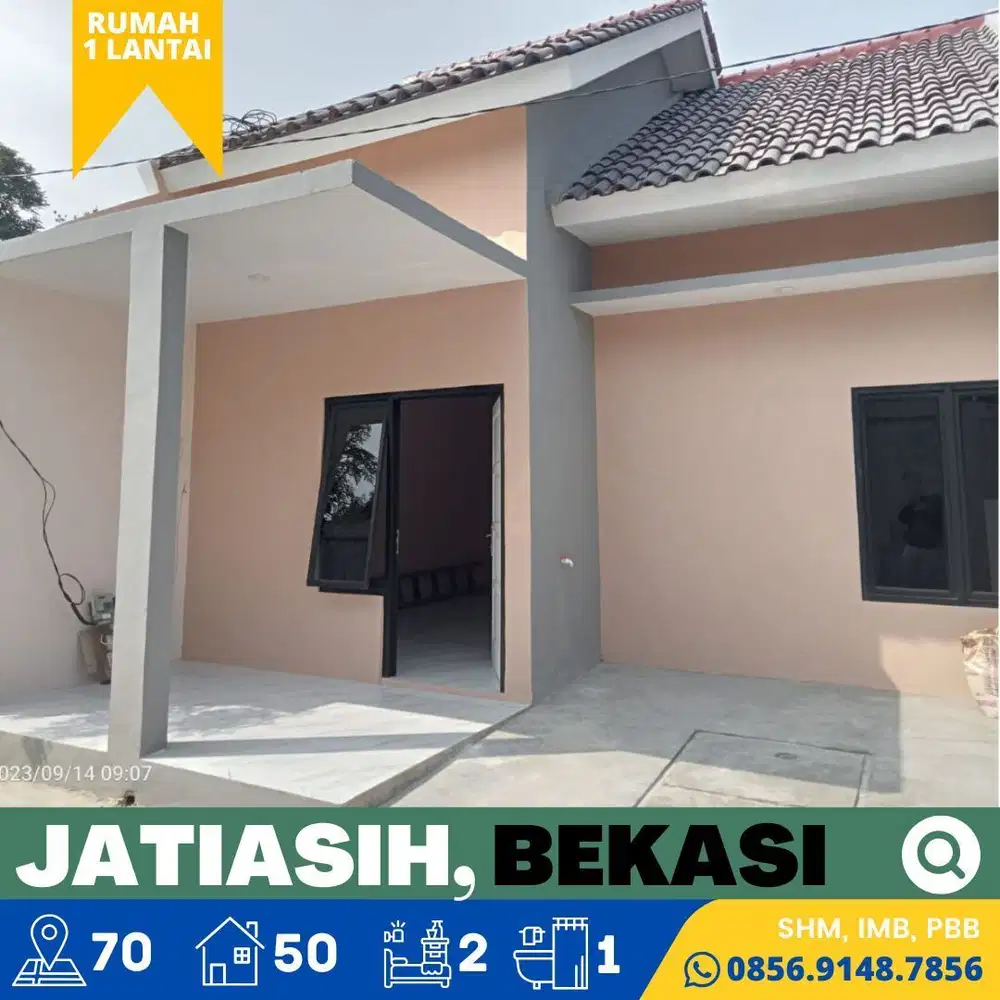 Rumah dijual Murah, Jatikramat, Jatiasih, Bekasi dekat  Tol Jatibening