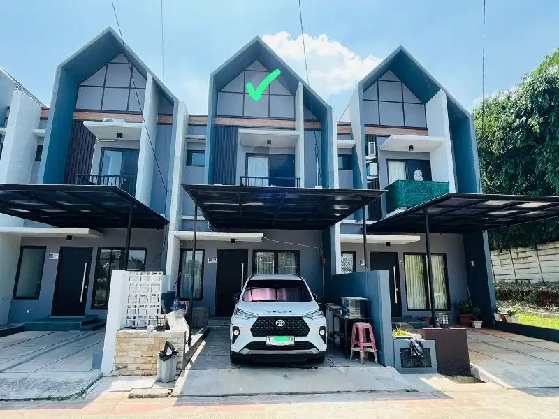 rumah 2lantai semi furnish jual murah Harvest city cibubur