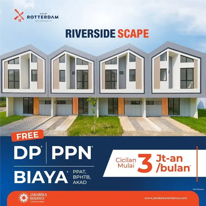 Rumah REDAY stok Cluster Rotterdam Sport City Jababeka