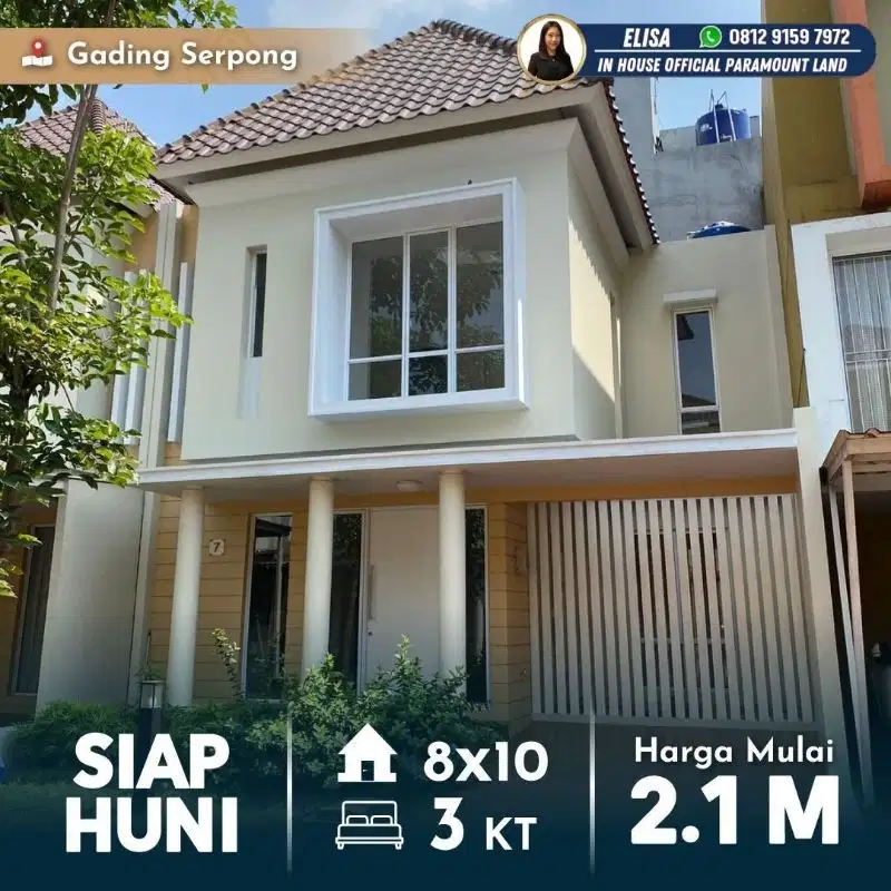 Atlanta Village   Gading Serpong - Rumah Ready Stock Free PPN