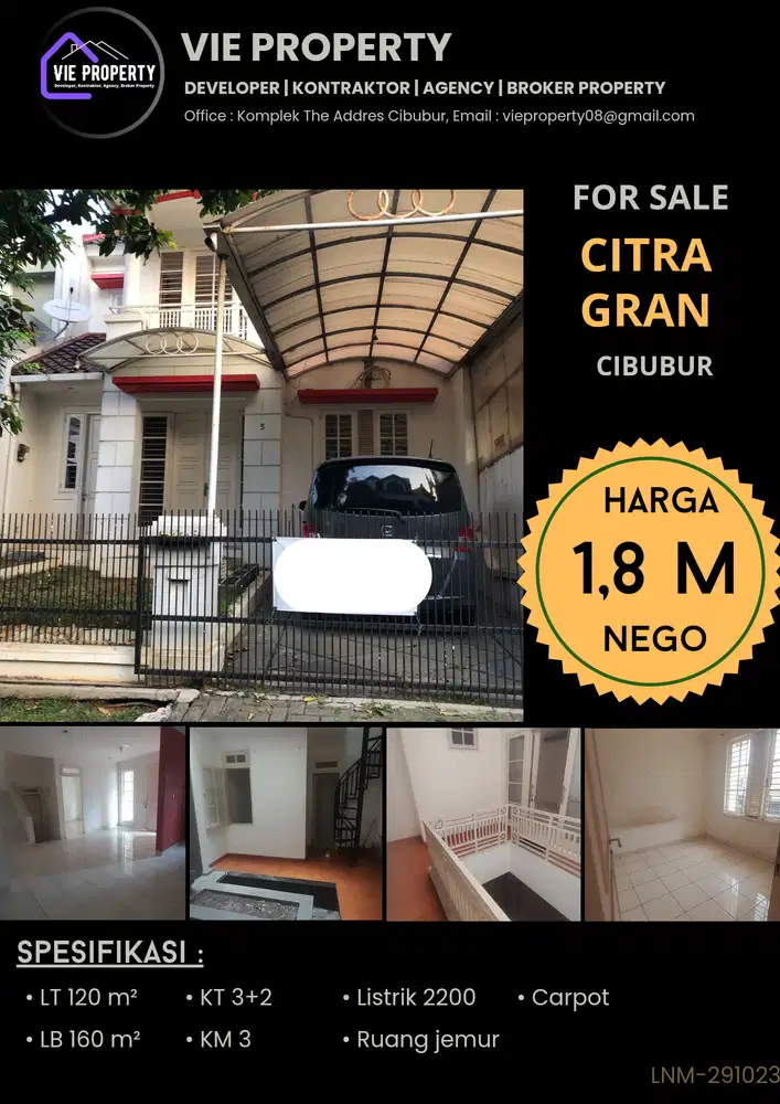 CITRA GRAN Cibubur Rumah dijual Murah Citragran