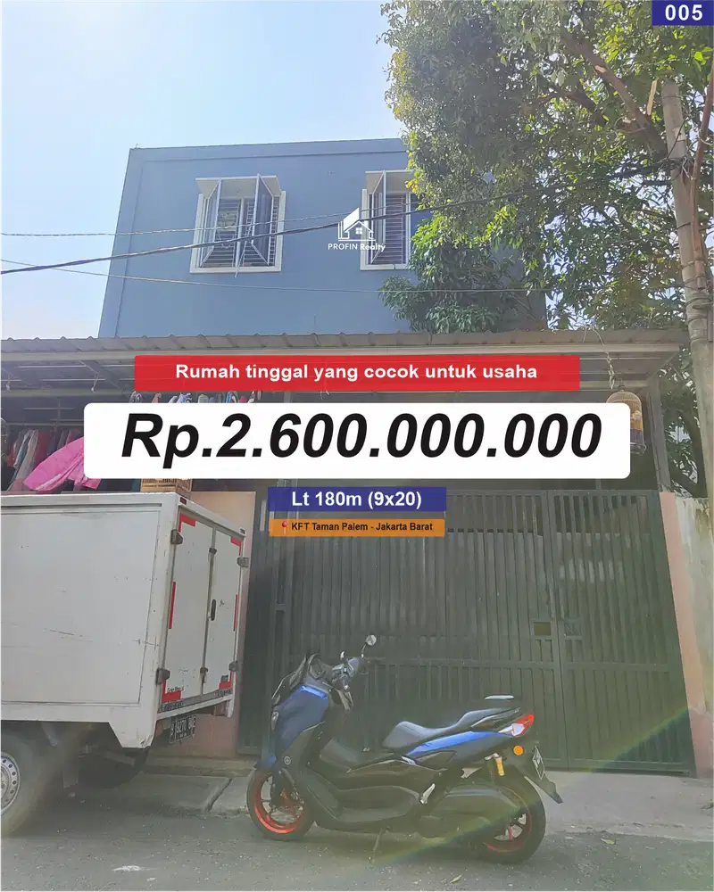 Rumah + Tempat Usaha di KFT Cengkareng – Cocok untuk Kantor