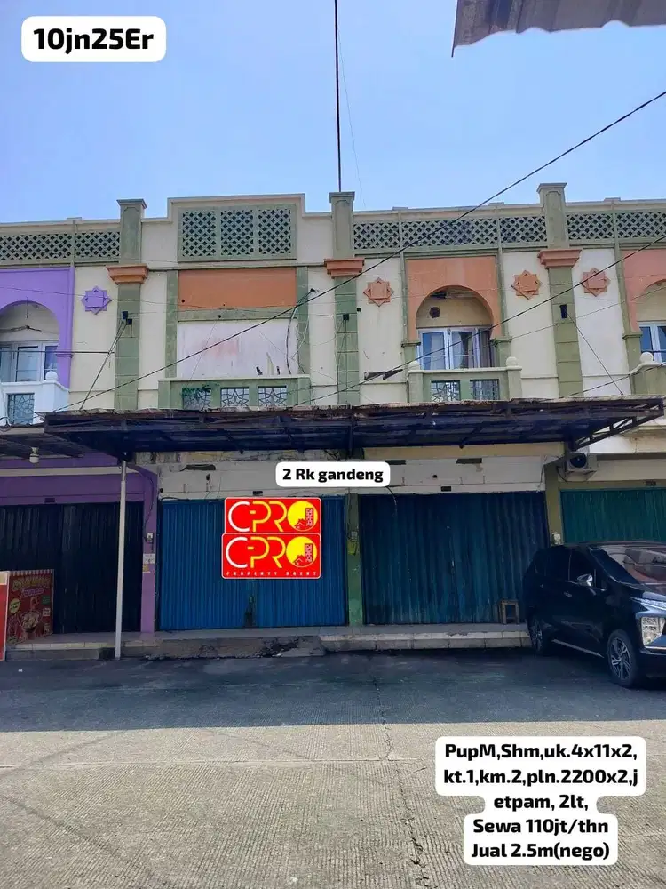 RUKO GANDENG DI PUSAT USAHA PONDOK UNGU MARAKASH AKSES JALAN RAMAI