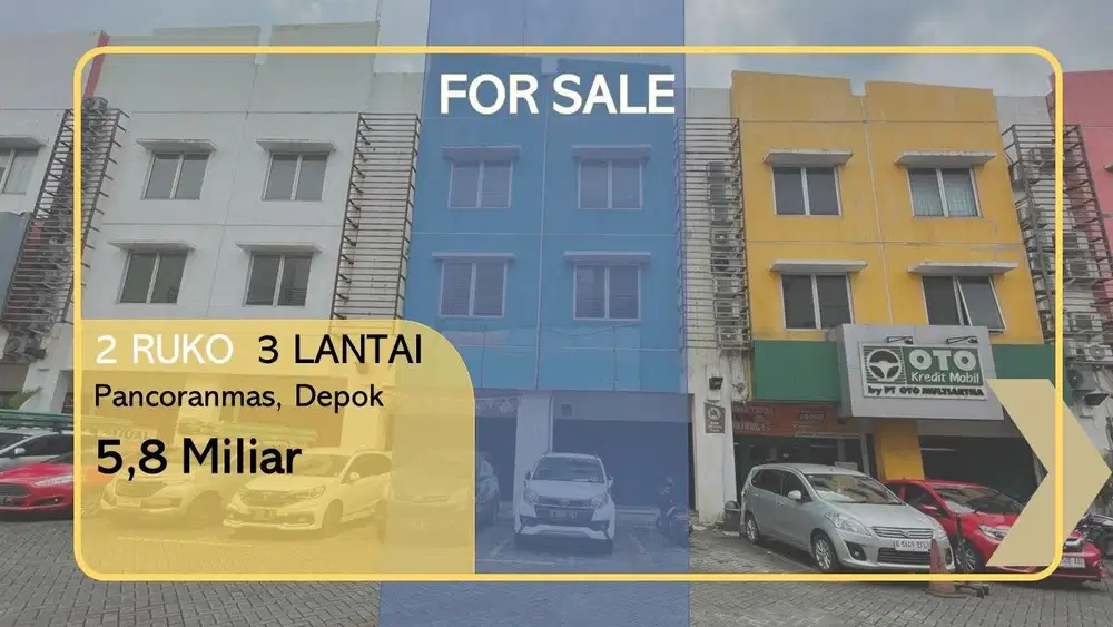 RUKO 2 PINTU 3 LANTAI SIAP HUNI STRATEGIS ITC DEPOK