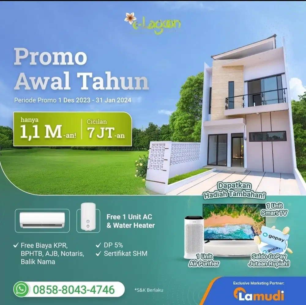Promo awal tahun ELagoon Bintaro Mudah Punya Rumah