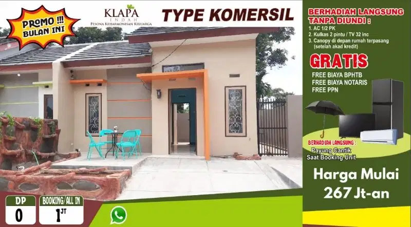 Rumah KPR DENGAN DP 0 %