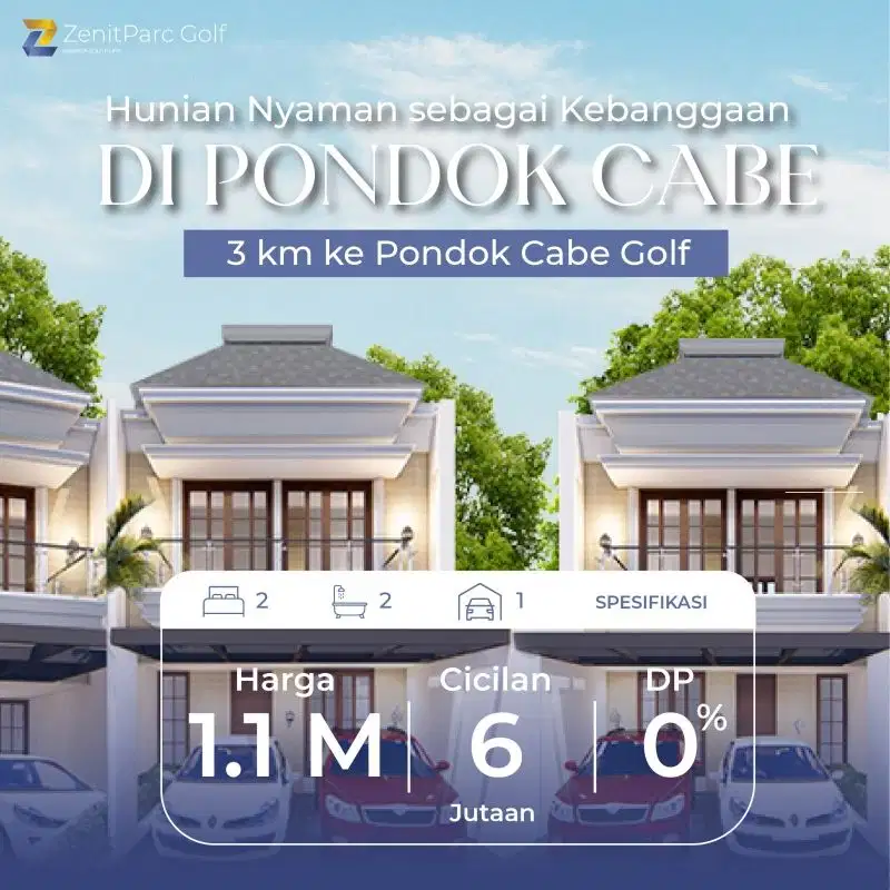 Rumah mewah di pondok cabe lokasi strategis