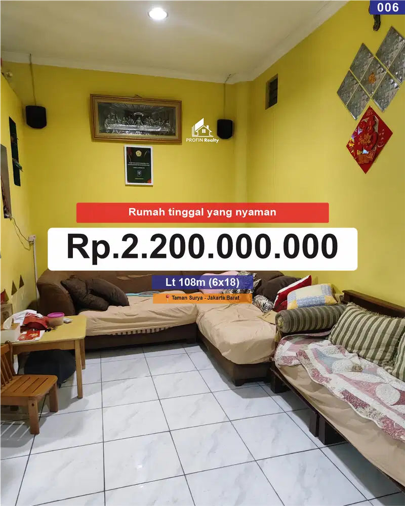 Dijual  Rumah Depan Taman di Taman Surya 5 – Kalideres