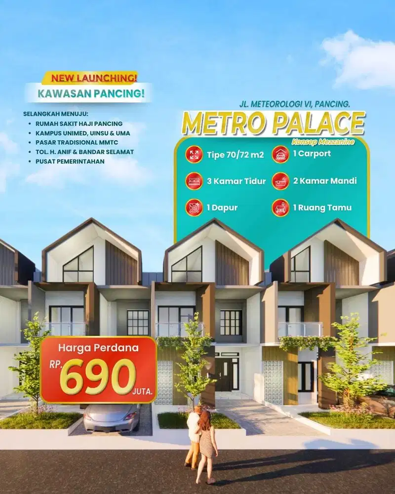 Rumah di Metro Palace Jalan meterologi VI Pancing