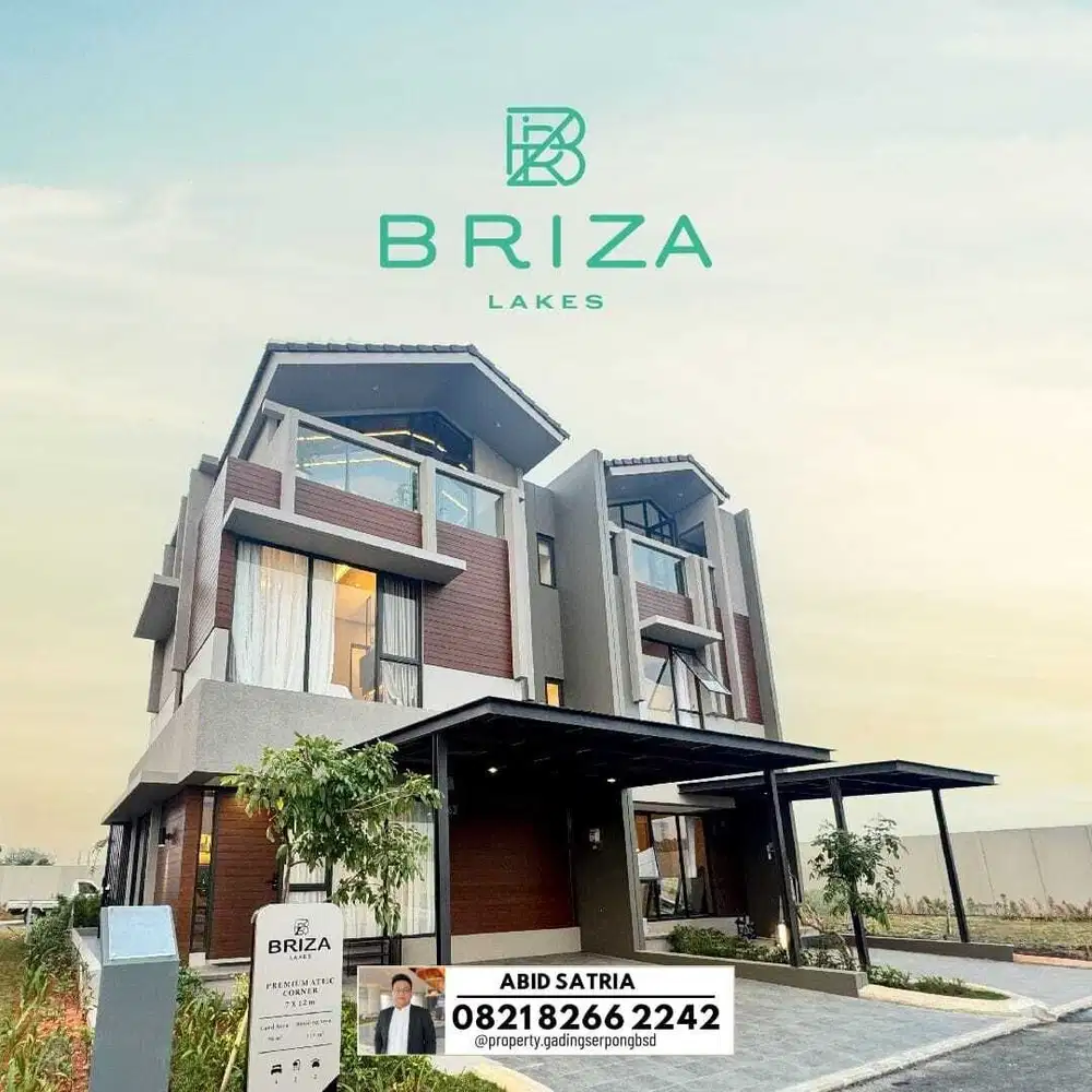 rumah siap huni 2 lantai di cluster briza summarecon tangerang