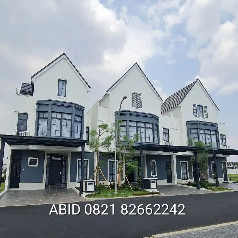 rumah 3 lantai american classic di cluster louise gading serpong