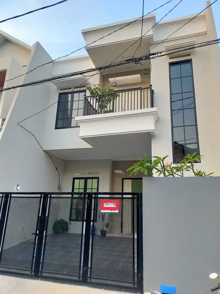 rumah 2lantai desain minimlis di cinere jakarta selatan