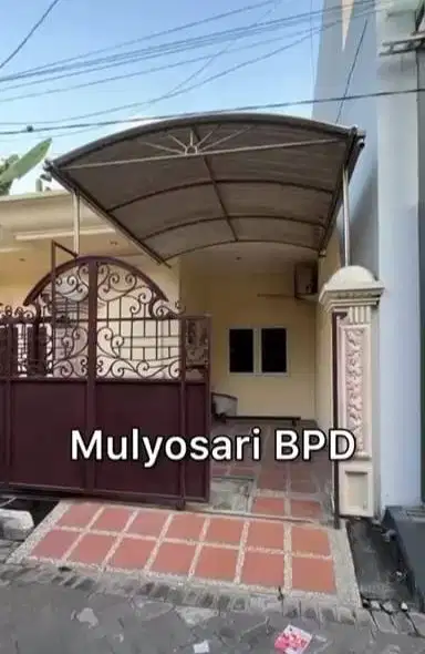 Dijual Rumah Mulyosari BPD 1 lantai, Surabaya Timur