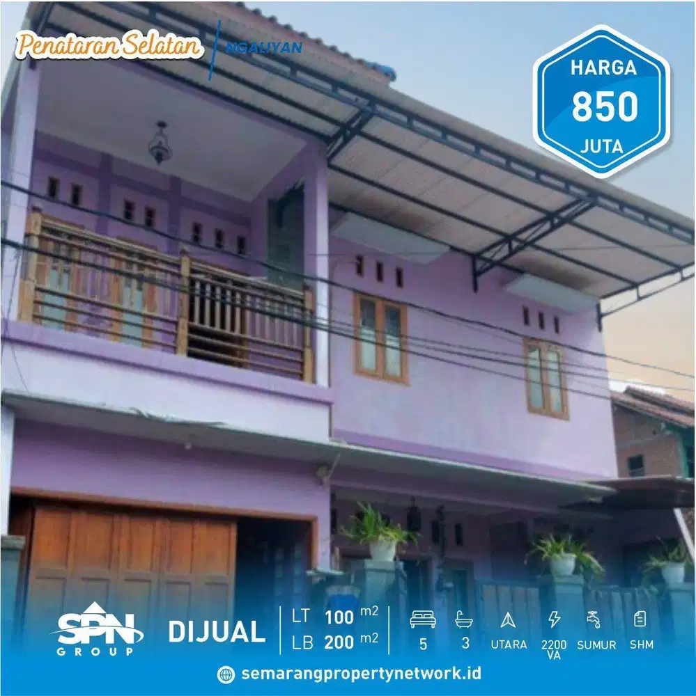 RUMAH DUA LANTAI MANYARAN SEMARANG