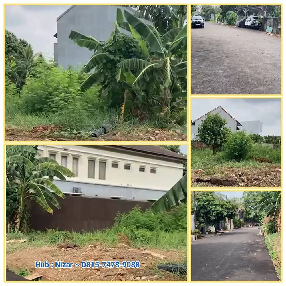 Tanah kavling 550 m2 di Komplek / Perumahan Depkes 3 Jalan Raya Caman