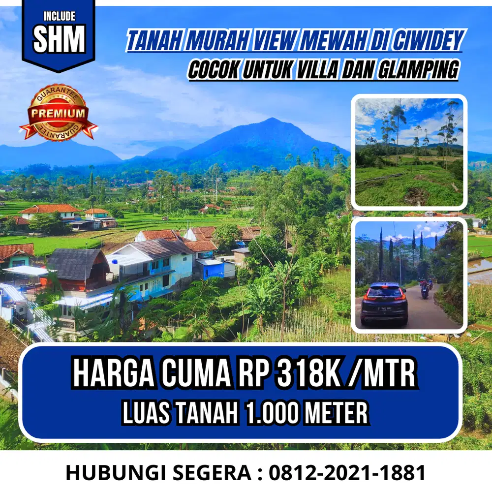 Tanah cocok untuk villa di ciwidey