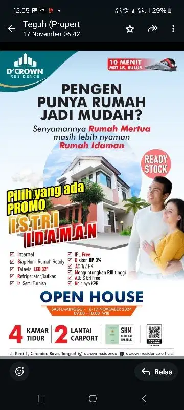 Hunian Aman & Asri.di Selatan Jakarta