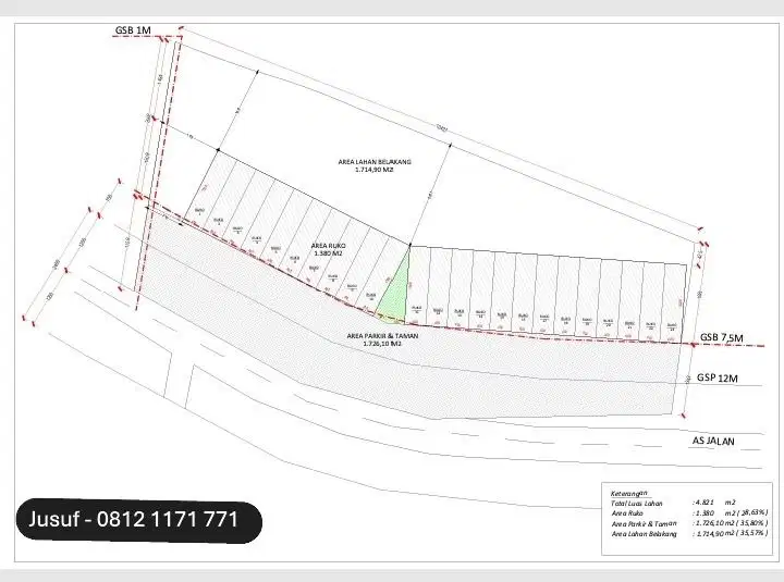 Tanah 4821 m2 Harga NJOP Pinggir Jalan Raya dekat Gerbang Toll