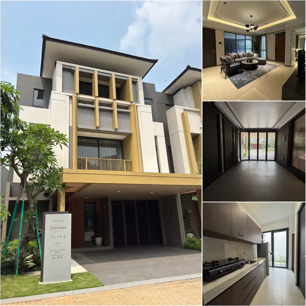 Rumah mewah 3 lantai 9x18 | seberang mall | cluster eonna