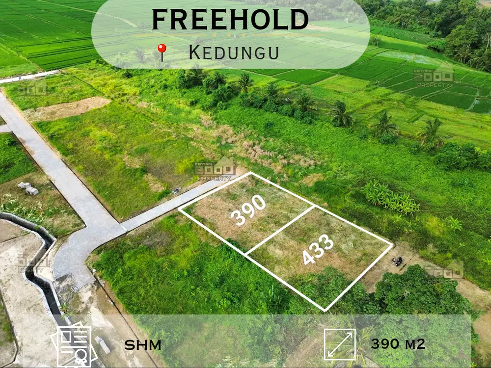 Tanah Siap Bangun di Kawasan Sunrise Kedungu, 8 Meter Akses Jalan