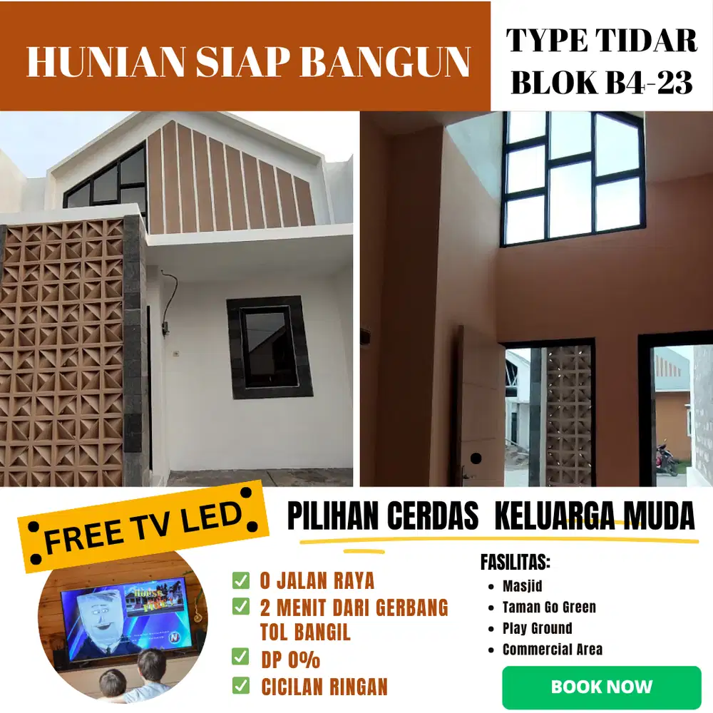 Gaji UMK Pasuruan Bisa Punya Rumah? Tentu! Rumah DP0% 0 Jalan Raya