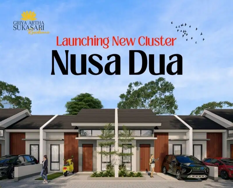 Rumah Asri 300 Juta-an Free Surat-Surat Cluster Nusa Dua Tangerang
