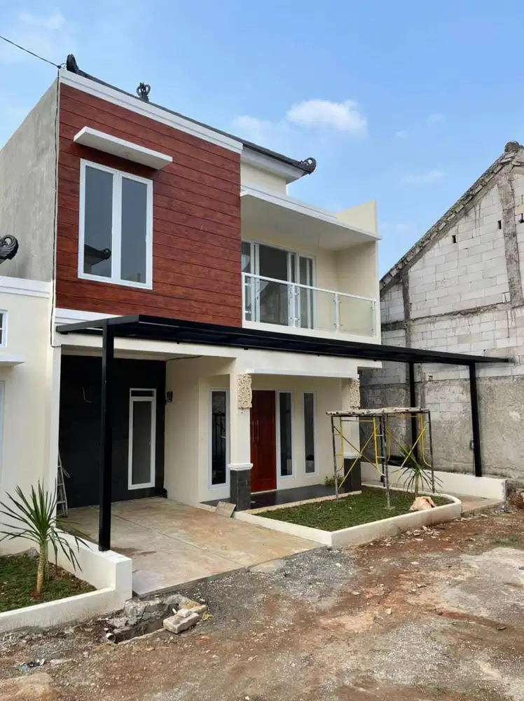 Rumah 2 lantai gaya bali dekat pintu tol cisalak